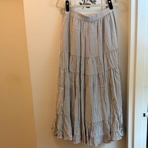 American Eagle Gray Maxi Skirt
